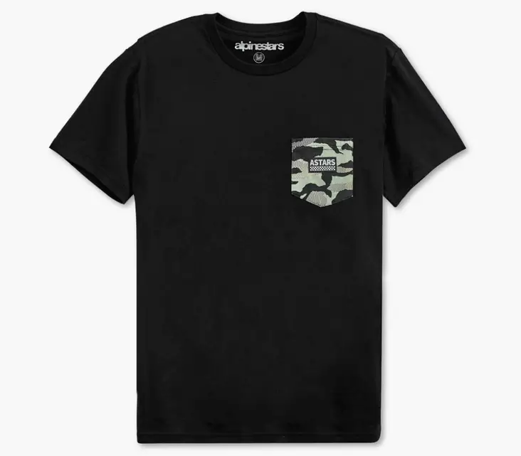 Alpinestars T-Paita Pocket Camo Musta - T-paidat - D413398 - 1