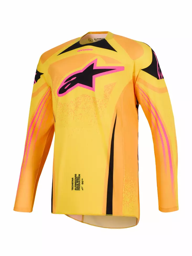 Alpinestars Techstar Nomur Crossipaita Oranssi/Keltainen/Pinkki - Crossipaidat - D512778 - 1