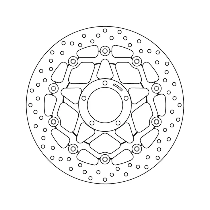 Brembo Jarrulevy Serie Oro kelluva - Moottoripyörän jarrulevyt - 232-78B40878 - 1