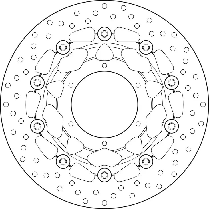 Brembo Serie Oro jarrulevy kelluva - Moottoripyörän jarrulevyt - 232-78B40838 - 1