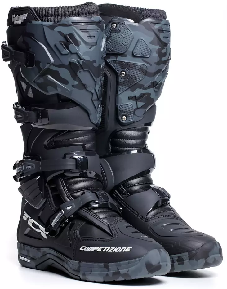 Crossikengät TCX Comp Evo 2 Michelin, musta/camo - Crossikengät - 65-2323-38 - 1