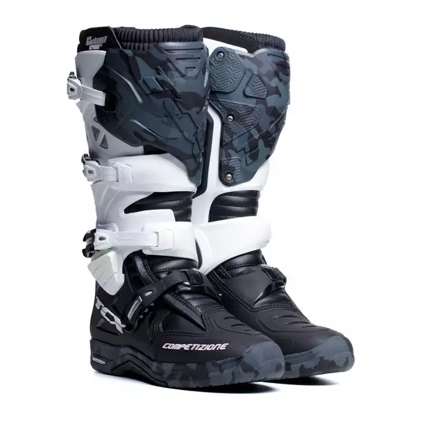 Crossikengät TCX Comp Evo 2 Michelin, musta/valkoinen/camo - Crossikengät - 65-2324-38 - 1