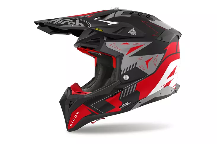 Crossikypärä Airoh Aviator 3 Spin, punainen - Crossikypärät - 57-230008 - 1