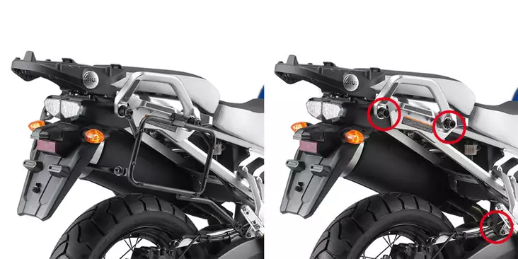 Givi Rapid release tubular side-case holder for MONOKEY® cases BMW R1200GS (13-) - Moottoripyörän laukkujen kiinnikesarjat - 322-PLR5108 - 1