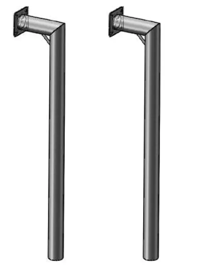 JetPort putkikiinnikesarja 3" kiinteään laituriin - Vesijetin laiturit - 116-03-01088 - 1