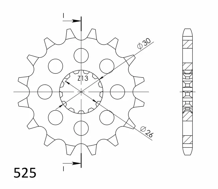 JT eturatas 1183.18 - Moottoripyörän eturattaat - 27-1-1183-18 - 1