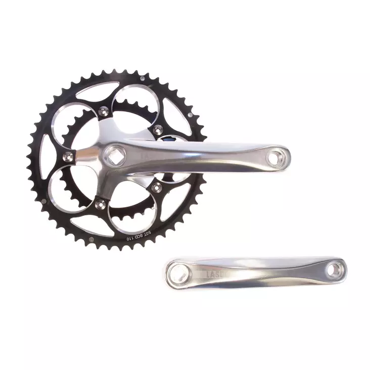 Kampipari LASCO 50/34, 170mm, alu, nelikantti, 110,5 mm akseli - Polkupyörän kampiparit - 69508 - 1