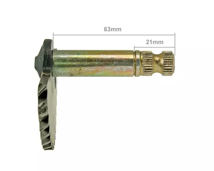 Käynnistyspolkimen aksila, 63mm/21mm, 139QMA/B - Mopon polkimet - 307-0558 - 1