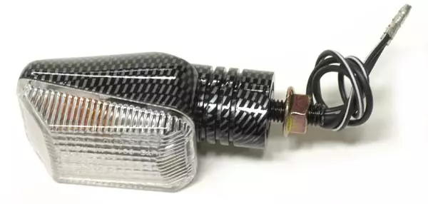 MINIVILKKUPARI, carbon, kirkas lasi - Moottoripyörän vilkut - 15-928 - 1