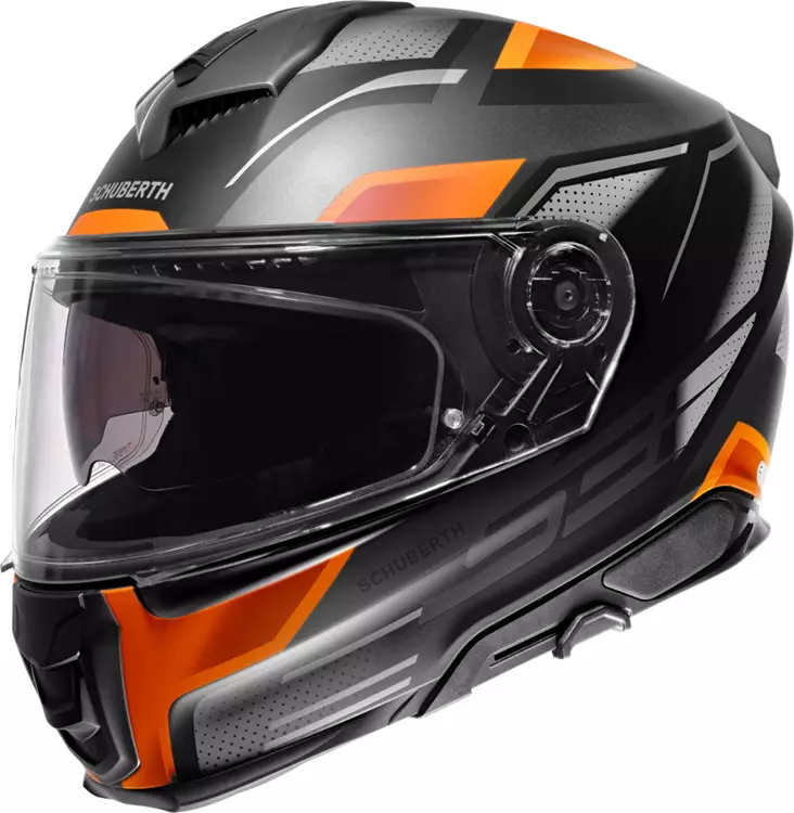 MP-kypärä Schuberth S3 Storm, musta/oranssi - Umpikypärät - 51-2328 - 1