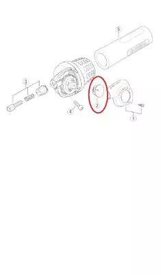 Numero-osoitin Shimano Nexus 7v SL-7S10 - Polkupyörän vaihdevivut - 66768 - 1