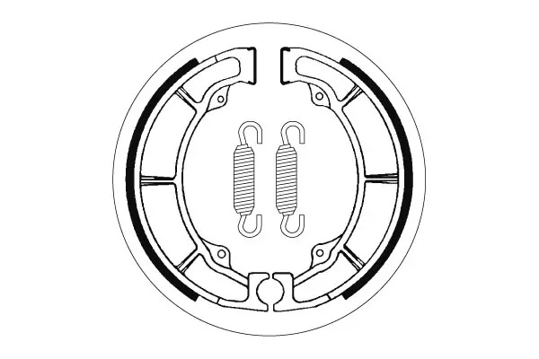 SBS Jarrukengät 2038 - Moottoripyörän jarrukengät - 23-2038 - 1