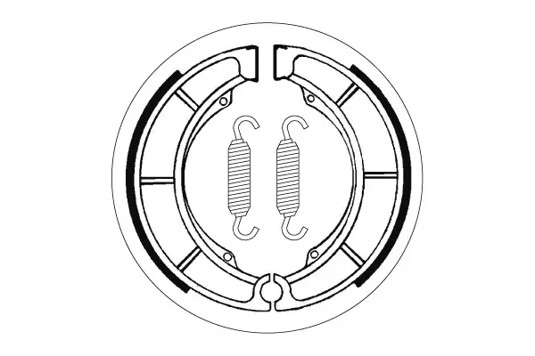 SBS Jarrukengät 2098 - Moottoripyörän jarrukengät - 23-2098 - 1
