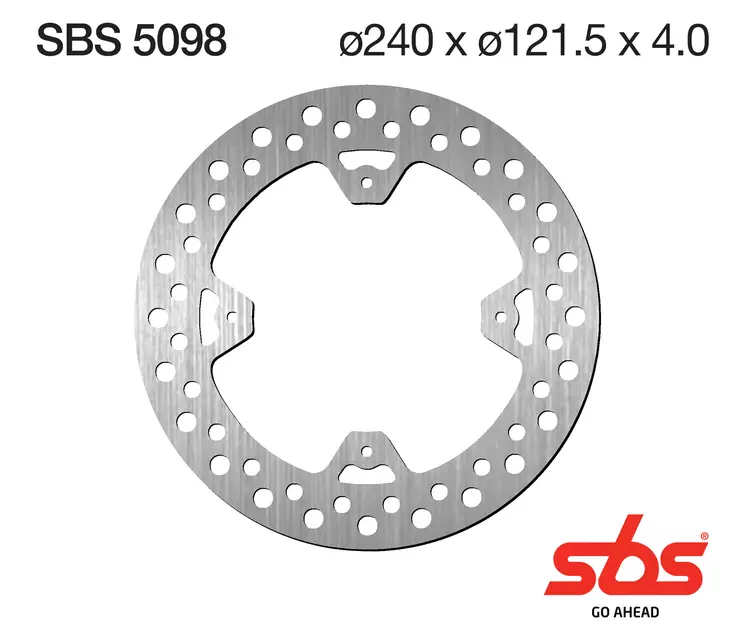 SBS Jarrulevy Standard - Moottoripyörän jarrulevyt - 230-5098 - 1