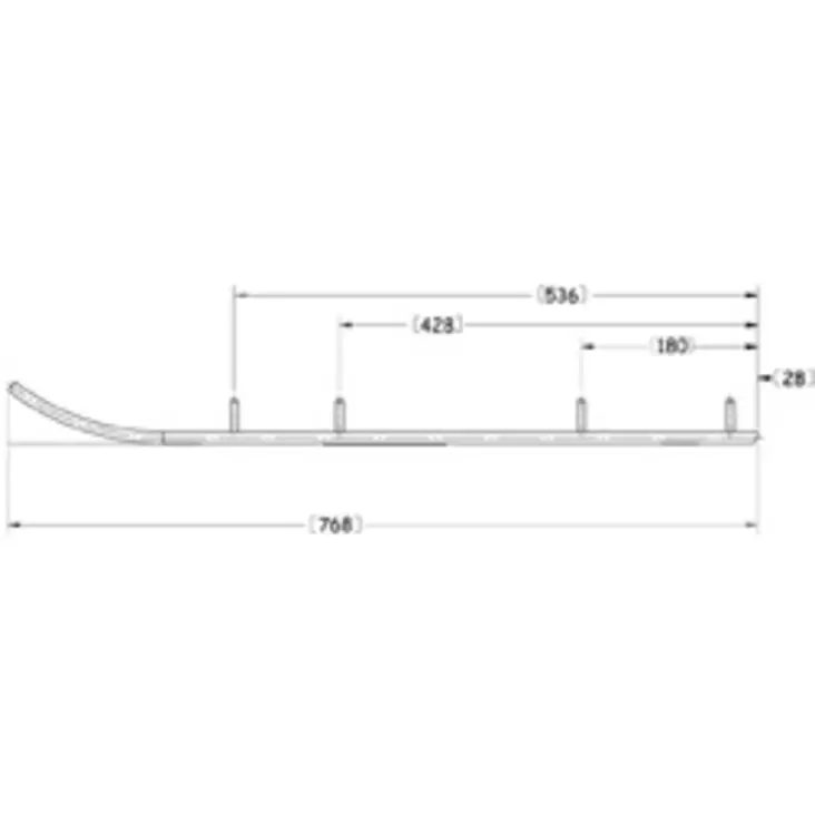 Sno-X Defender ohjausrautapari, Arctic Cat - Moottorikelkan ohjausraudat - 881-0118 - 1