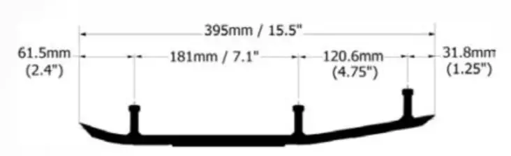 Sno-X Defender ohjausrautapari, Polaris - Moottorikelkan ohjausraudat - 881-0228 - 1