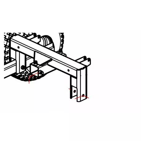 Ultratec akseli 60 mm aisalle - Kärryjen tarvikkeet - 770-1-318 - 2