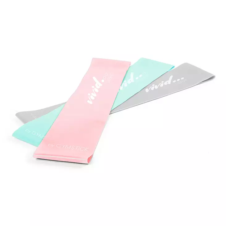 Vastuskuminauhasetti Vivid mini band 3kpl - Vastuskuminauhat - GS61338 - 1