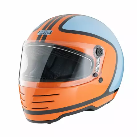 SIMPSON Kypärä M62 Hondo Oranssi/Sininen - Umpikypärät - 638-2629 - 1