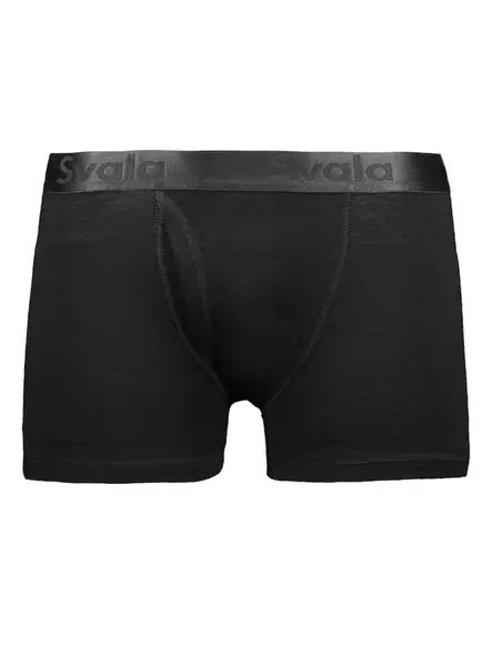 Bokserit Svala Merino etuhalkiolla, musta - Alusasut ja kerrastot - 580-1909 - 1