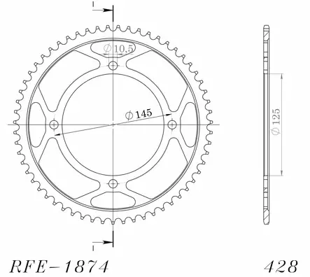 JT takaratas 1874.59 - Moottoripyörän takarattaat - 27-2-1874-59 - 1