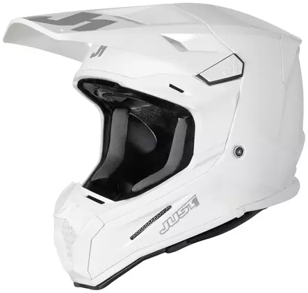 Just1 Crossikypärä J-22 F Solid Valkoinen Gloss - Crossikypärät - 604-230019 - 1