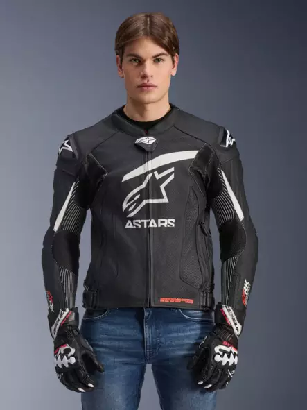 MP-nahkatakki Alpinestars GP Plus R v4 RK, musta/valkoinen - MP Nahkatakit - D489319 - 2