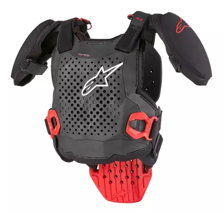 Nuorten Alpinestars rintasuoja A-5 S, musta/valkoinen/punainen - Suojapaidat - D471269 - 1