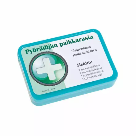 Pyöräilijän paikkarasia - Polkupyörän renkaan paikkaustarvikkeet - 60779 - 2