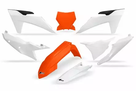 UFO Muovisarja 5-osainen Original KTM SX/SXF125-450 OEM 23–24 - Crossipyörän muovisarjat - 650-K529-999 - 1