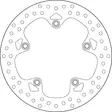 Brembo Jarrulevy Serie Oro - Moottoripyörän jarrulevyt - 232-68B407G9 - 1