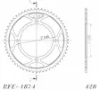 JT takaratas 1874.59 - Moottoripyörän takarattaat - 27-2-1874-59 - 1