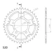 Supersprox Stealth Takaratas Kulta - Moottoripyörän takarattaat - 272-2698-RST-40-9 - 0