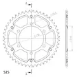 Supersprox Stealth Takaratas Kulta - Moottoripyörän takarattaat - 272-480-RST-45-9 - 2