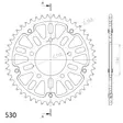 Supersprox Stealth Takaratas Kulta - Moottoripyörän takarattaat - 272-829-RST-46-9 - 1