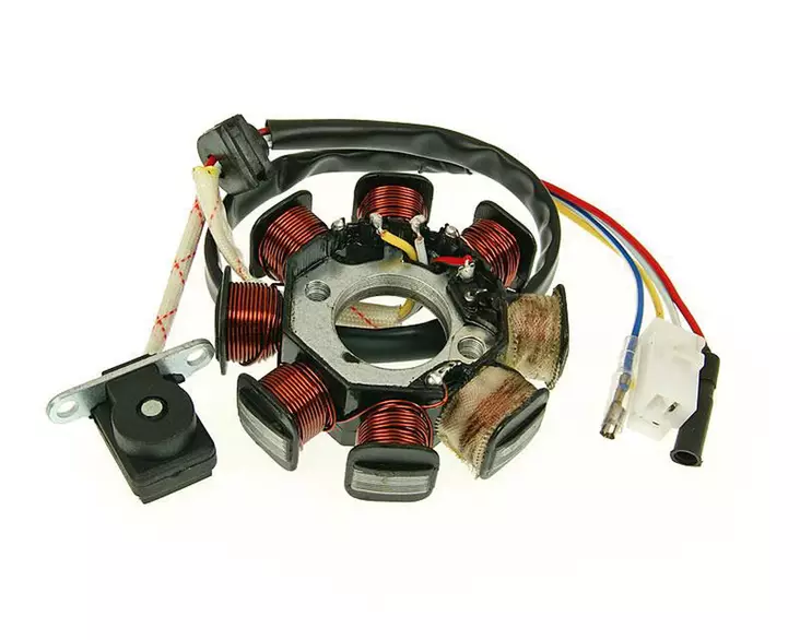 Alakäämi, Kiina-skootterit 4-T 50cc, (2+1+1) - Mopon staattorit/alakäämit - 303-0249 - 1