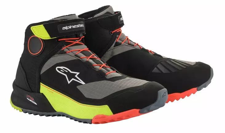 Alpinestars Ajokenkä CR-X Drystar musta/Fluokelt. - Ajokengät - D324289 - 1