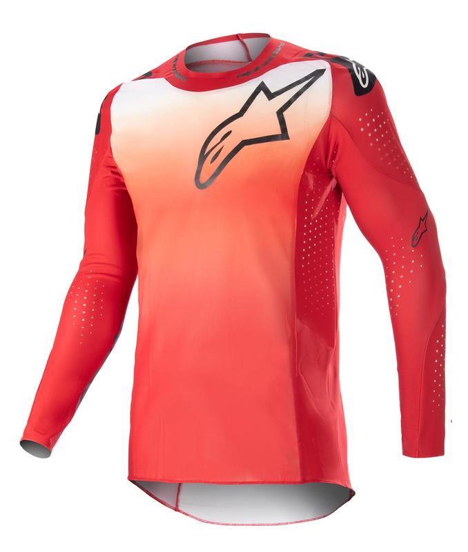 Alpinestars crossipaita Supertech Risen Punainen/Valkoinen - Crossipaidat - D437599 - 2