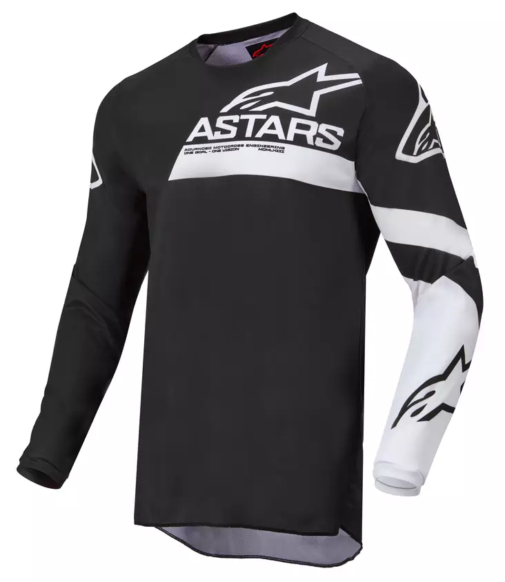 Alpinestars Paita Racer Nuorten Chaser Musta/Valkoinen - Lasten crossipaidat - D394359 - 1