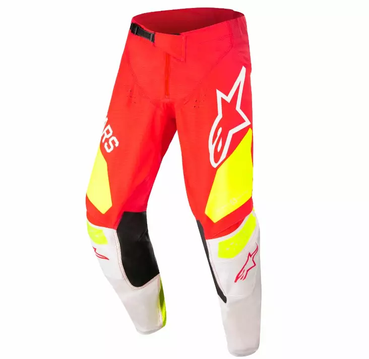 Crossihousut Alpinestars Techstar Factory, punainen/valkoinen/keltainen - Crossihousut - D393399 - 1