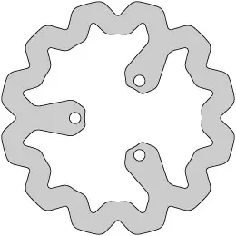 Delta-Braking Jarrulevy, Taka, Ulko Ø 220mm, Aprilia / Derbi / Gilera - Mopon jarrupalat - 234-DBD119 - 1