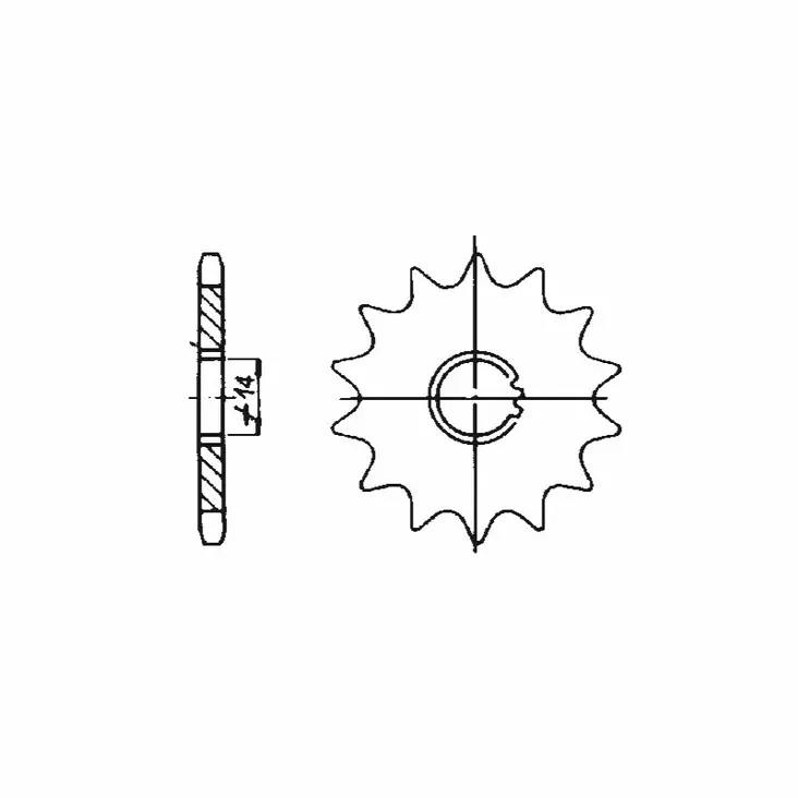 Forte Eturatas, 13 hammasta (415), Puch / Tunturi - Mopon eturattaat - 27-70339 - 1