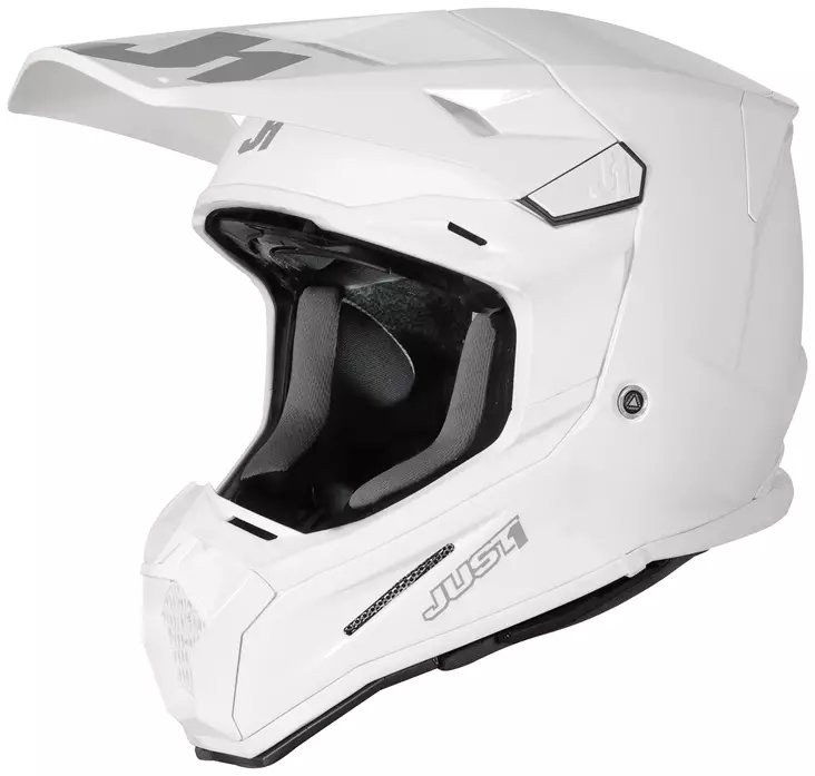 Just1 Crossikypärä J-22 F Solid Valkoinen Gloss - Crossikypärät - 604-230019 - 1