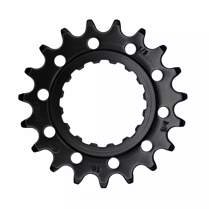 Ketjuratas KMC, E-bike Bosch, etu 19h, musta, 1/8" - Sähköpyörän rattaat - BSFB5819 - 1