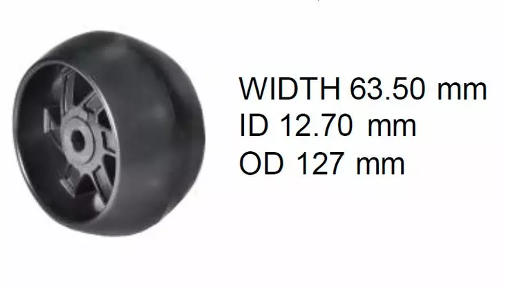 Leikuupöydän pyörä ROTARY: Husqvarna 42", 46", 48" ja 54" - Husqvarnan terät ja osat - 447-07-16529 - 1