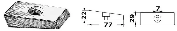 Marine pro anodi, Merc/Mariner - Veneen anodit - 126-1-62289 - 1