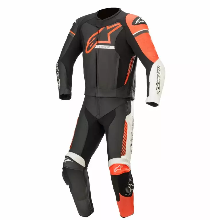 MP nahkapuku Alpinestars GP Force Phantom v2, kaksiosainen, musta/valkoinen/punainen - MP Nahkapuvut - D372639 - 1