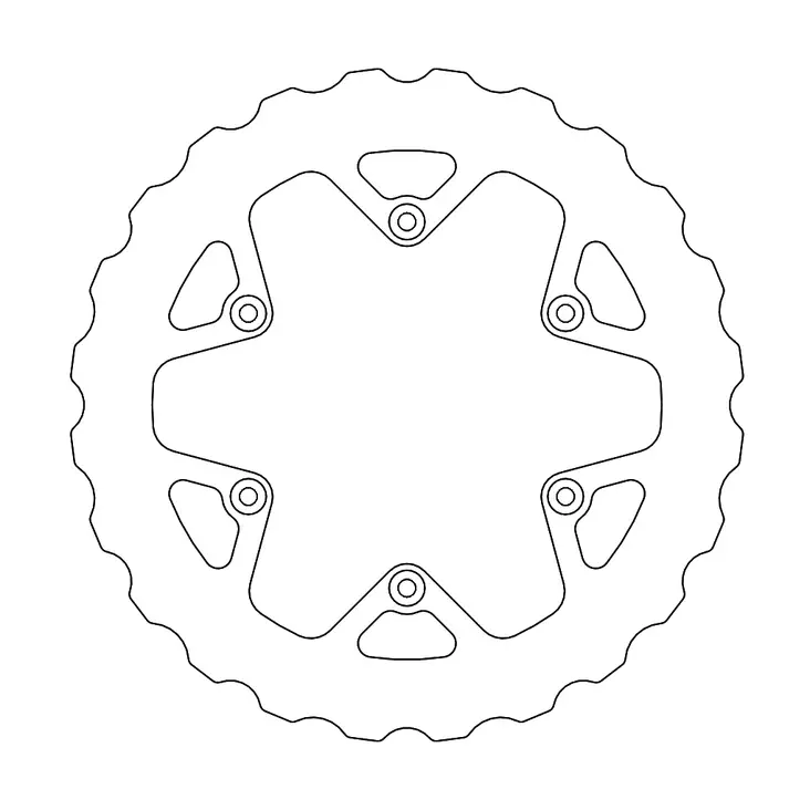 Moto-Master Nitro rear Mud disc Yamaha: YZF450 2018-> - Crossipyörän jarrulevyt - 235-110729 - 1