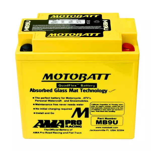 Motobatt akku, MB9U - Motobatt akut - 14-509 - 1