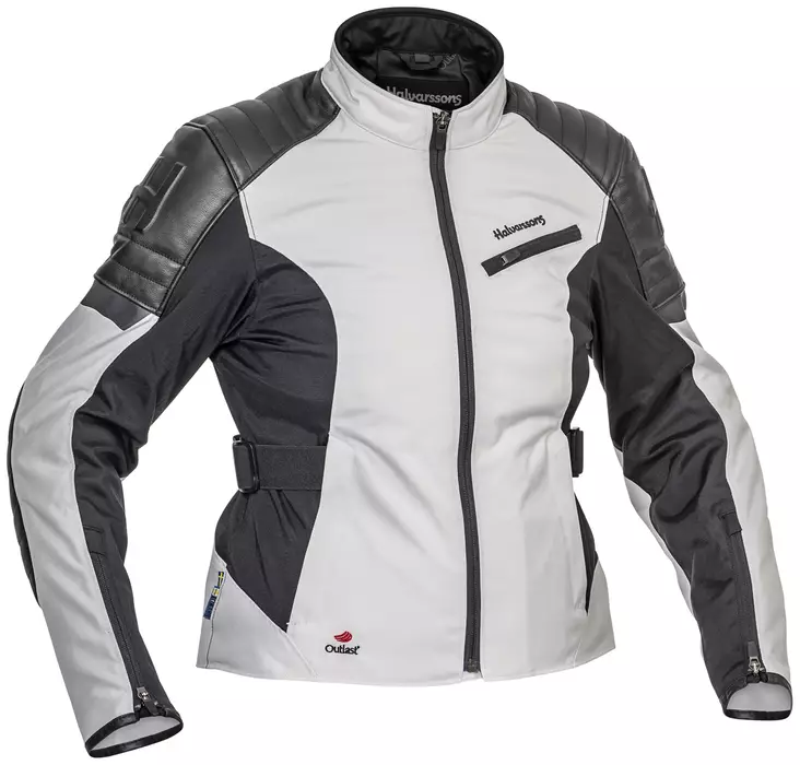 Naisten moottoripyörätakki Halvarssons Solberg, harmaa/musta - MP Ajotakit - 710-23050219 - 1